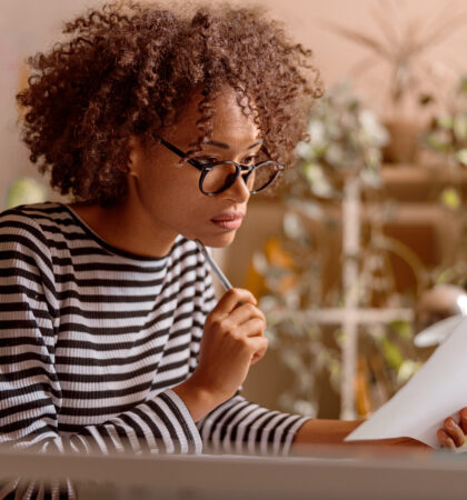 afro american woman working on project at home 2021 12 09 14 54 01 utc